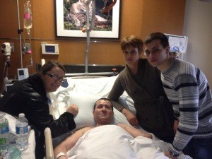 Florinel Enache si familia la spitalul Walter Reed din Bethesda, Maryland